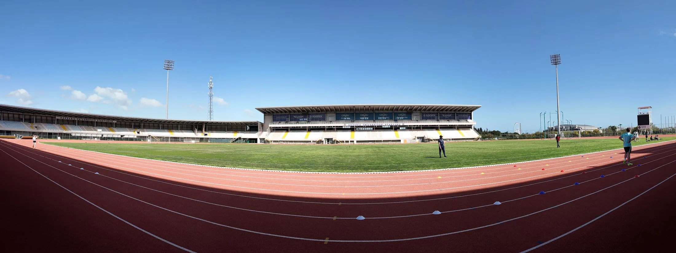 Athletics stadium and running track used for camp sessions